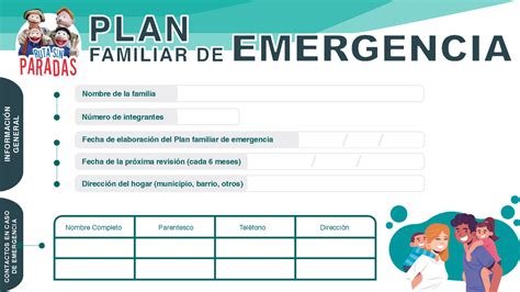 Formato Plan Familiar De Emergencia 3 EMERGENCIA INFORMACIN GENERAL