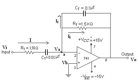 Integrator And Differentiator Using Ic Op Ic Applications And