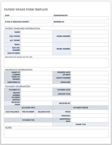 Free Client Intake Templates And Forms Smartsheet