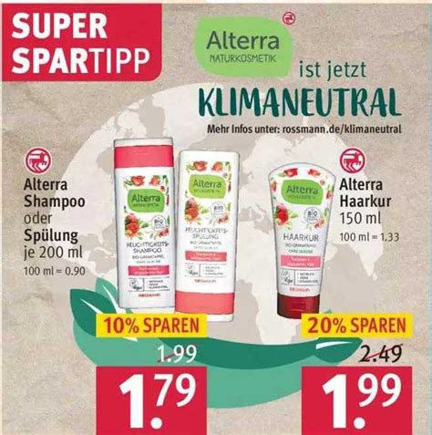 Alterra Shampoos Duschen Angebot Bei ROSSMANN