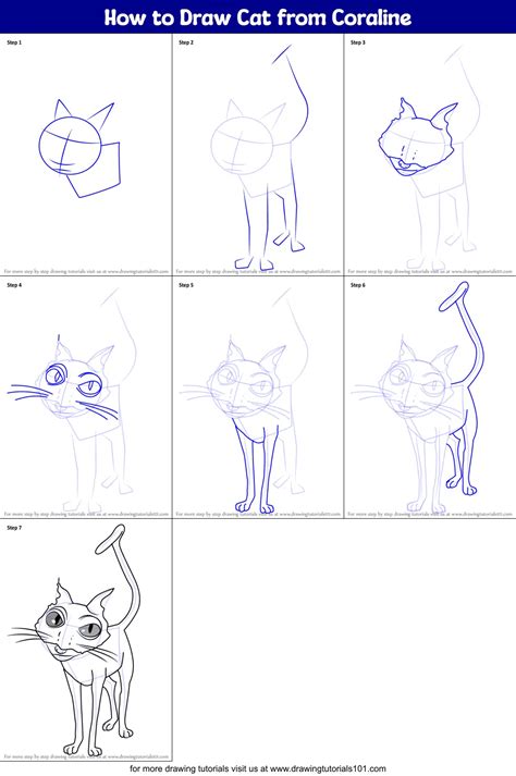 How To Draw Coraline Jones From Coraline Printable Step By Step Drawing