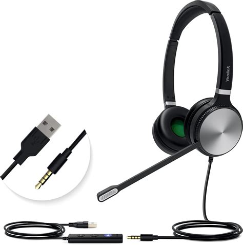 Amazon Yealink UH37 USB Headset With Microphone For PC Laptop