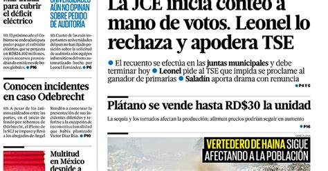 Diario Libre Republica Dominicana 10 De Octubre De 2019 Infobae