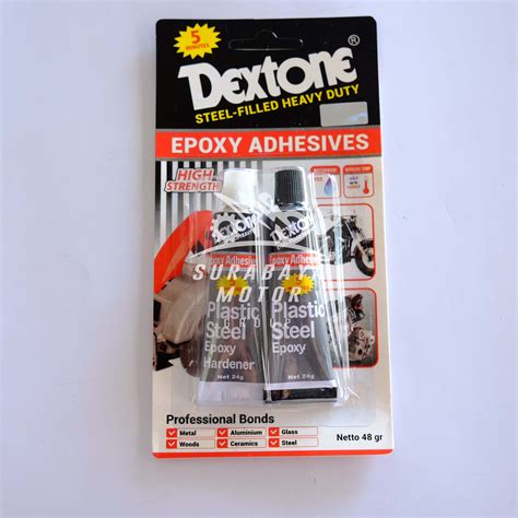 Lem Dextone Besi Epoxy 5 Menit 48gr Plastik Steel Plastic Lazada