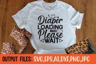 Diaper Loading Please Wait Svg Design Graphic By Uniquedesign