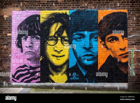 Beatles street art in the Baltic Triangle Stock Photo - Alamy