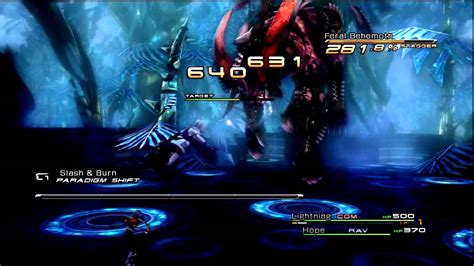 Final Fantasy Xiii Feral Behemoth Youtube