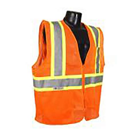 N453 JERSEY TYPE WITH ZIPPER TRAFFIC SAFETY VEST Wyler Enterprises Inc