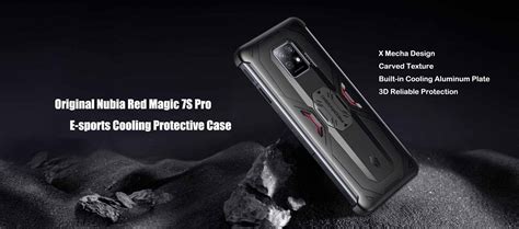 Original Nubia Red Magic 7S Pro Bundle E Sports Cooling Protective Case