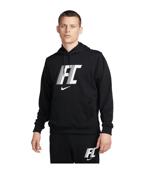 Nike Fc Fleece Hoody Schwarz F010 Lifestyle Freizeitbekleidung