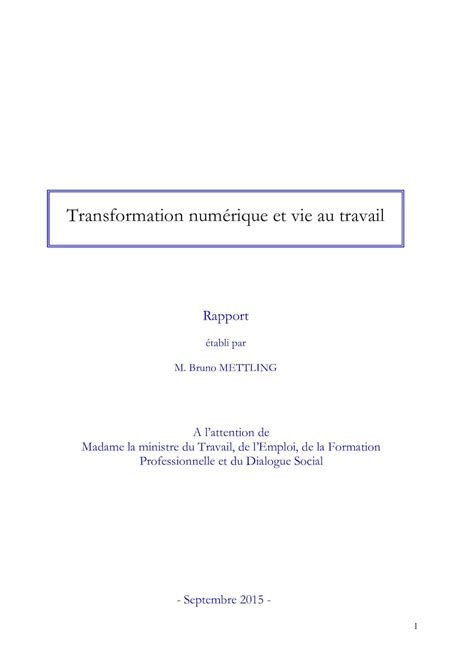 Calaméo Rapport Mettling Transformation Numérique Et Vie Au Travail