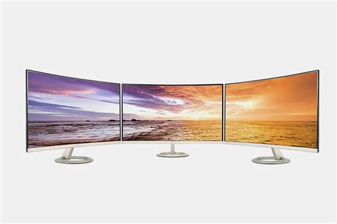 ASUS 27-Inch Curved Frameless Ultra-Thin Monitor | Monitors | Drop