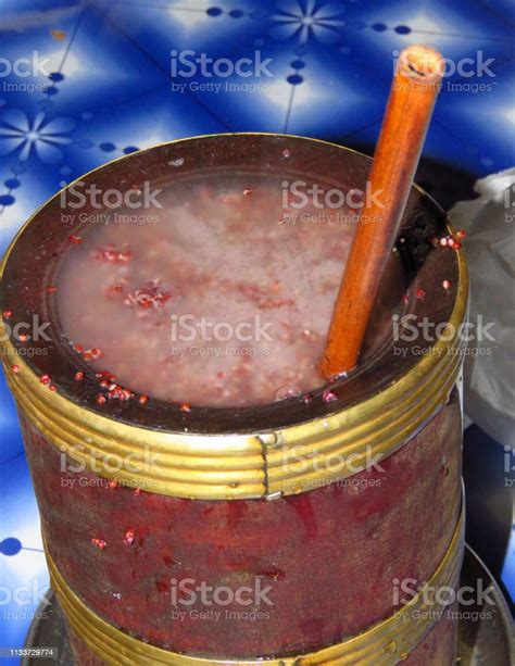 Tongba And Bamboo Drinking Straw A Milletbased Alcoholic Drink Nepal