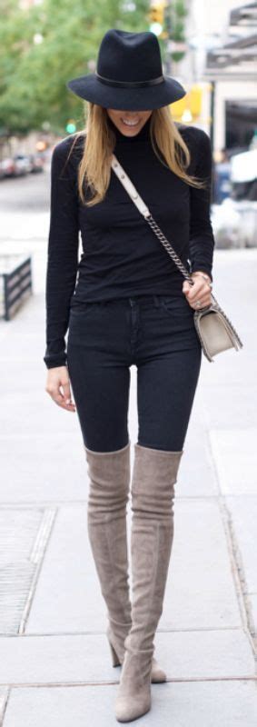 How To Wear Knee High Boots With Jeans Her Style Code