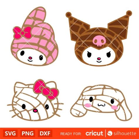 San Rio Conchas Bundle Svg Sanrio Svg Hello Kitty Svg Kawaii Svg