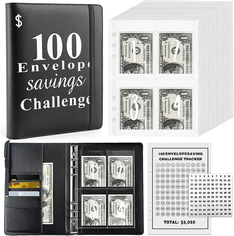 Amazon BKDRL 100 Envelopes Money Saving Binder And Book Fun Way