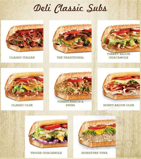 Quiznos menu in Westlock, Alberta, Canada