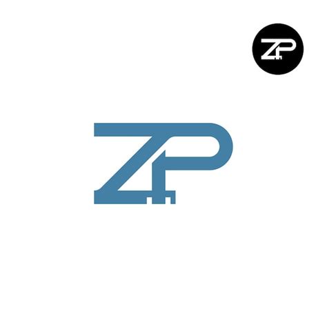 Premium Vector Letter Zp Monogram Logo Design