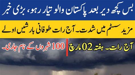 Tonight More Rains Hails And Snowfall Expected In Pakistan Weather Report Pakistan Weather