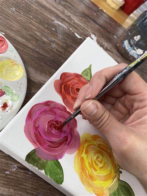 Simple Roses To Paint Warehouse Of Ideas