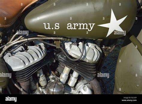 US Army motorcycle Stock Photo - Alamy