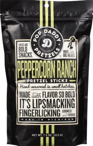 Pop Daddy® Zesty Lemon Pepper Detroit Style Pretzels 75 Oz Kroger