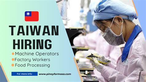 Job Hiring Companies In Taiwan Now Hiring Factory Workers Machine