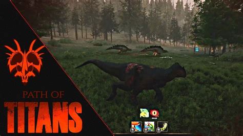 Fighting The Stegosaurus Allosaurus Gameplay Path Of Titans Youtube