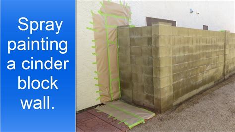 Painting Cinder Block Wall YouTube