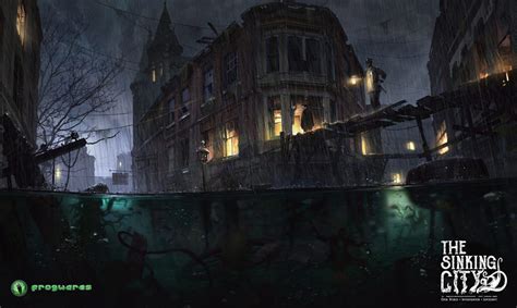 Concept Art For The Sinking City Video Game Cthulhu Game Call Of