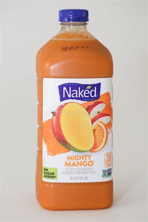 84 Ounce Bottle Of Naked Brand 100 Juice Smoothie Editorial Stock Photo