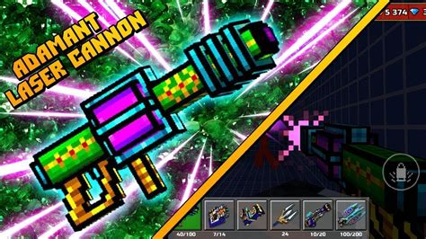 Pixel Gun 3D Adamant Laser Cannon Review YouTube