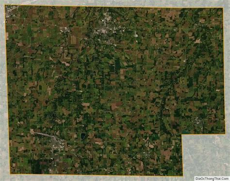 Satellite map of Huron County, Ohio | Huron county, Satellite maps, Huron