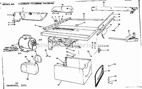 Craftsman 10 Inch Table Saw Parts List | Reviewmotors.co