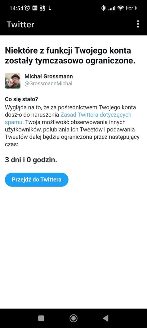 Michał Grossmann on Twitter Ło matko a co tym razem odeebałem