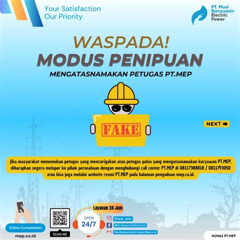 Waspada Modus Penipuan Mengatasnamakan Petugas Pt Mep