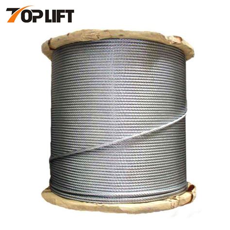 6 25fi Iwr Braided Ungalvanized Steel Cable Galvanized Steel Wire Rope China Steel Wire Rope