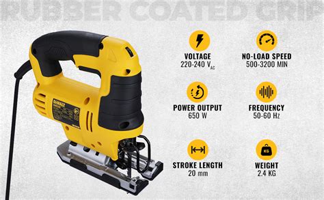 DEWALT DWE349 IN Jigsaw For Cutting Wood Metal And Plastic 650Watt With