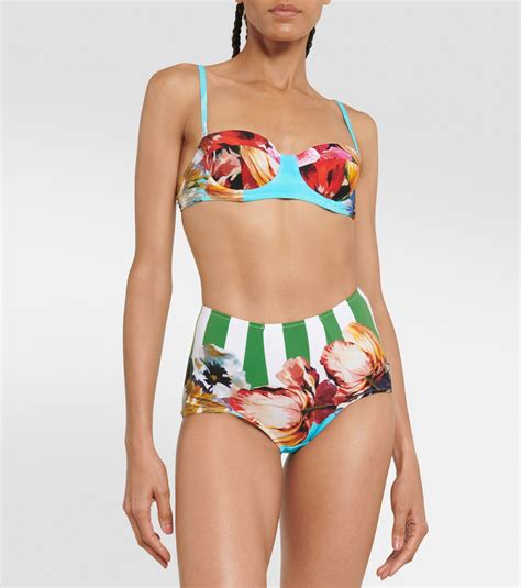 Dolceandgabbana Portofino Printed Bikini Dolce And Gabbana