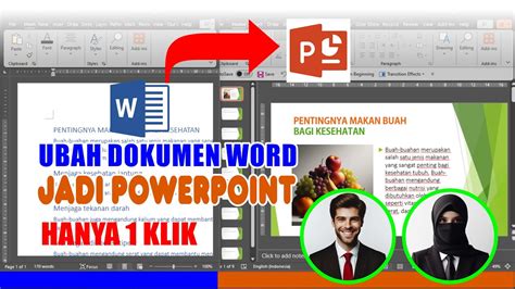 Sekali Klik Tutorial Cara Mengubah Dokumen Word Menjadi Powerpoint