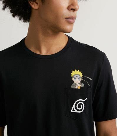 Remera Manga Corta Con Estampado Naruto Renner