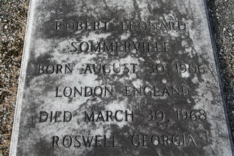 Robert Leonard Sommerville 1906 1968 Find A Grave Memorial