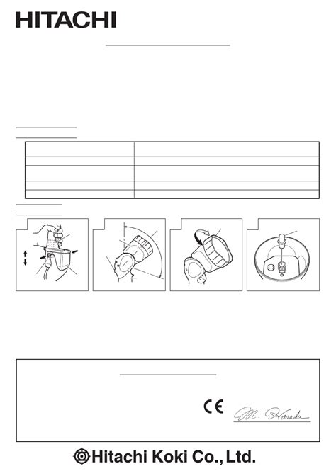 User Manual HiKOKI UB18D English 2 Pages