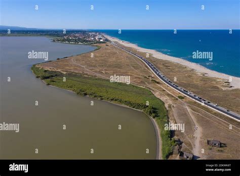 Canet En Roussillon South Of France Aerial View Of The Beach Plage