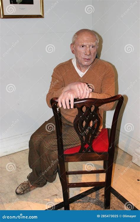 Pablo Picasso Wax Figure At Madame Tussauds Museum In New York City