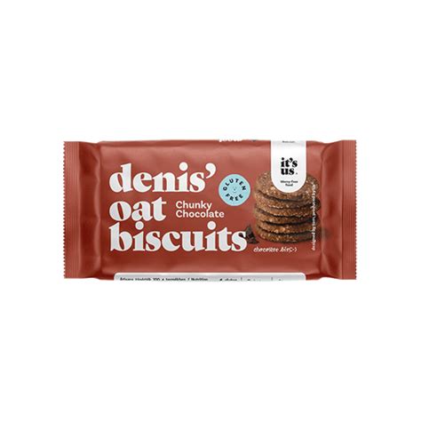 Biscuiti Fara Gluten Cu Fulgi De Ovaz Si Ciocolata Denis 50gr It