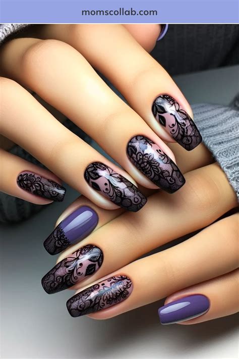 10 Purple And Black Nail Designs To Unleash Your Personality In 2024