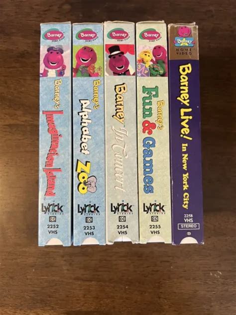 Barney Classic Collection Vhs Tapes Lot Of 5 £2090 Picclick Uk