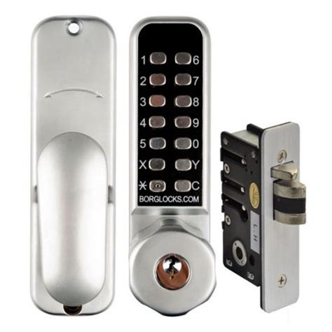 Borg Digital Door Lock Bl2702scecp Knob Keyless Entry Key Override 28mm