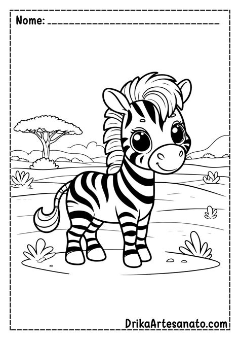 Desenhos De Zebras Para Colorir Gr Tis Em Pdf